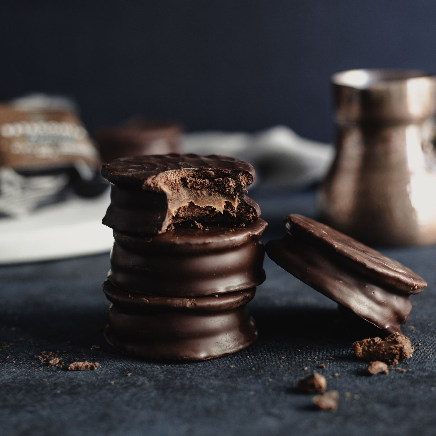 Mini Alfajor Chocolate Semiamargo