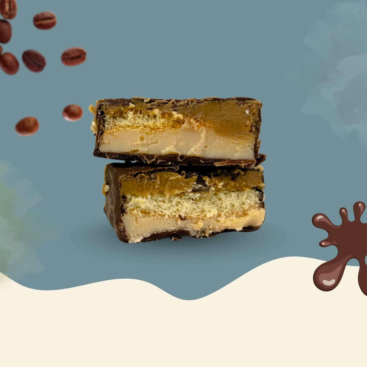 Caja Trapecio Bocaditos Tiramisú