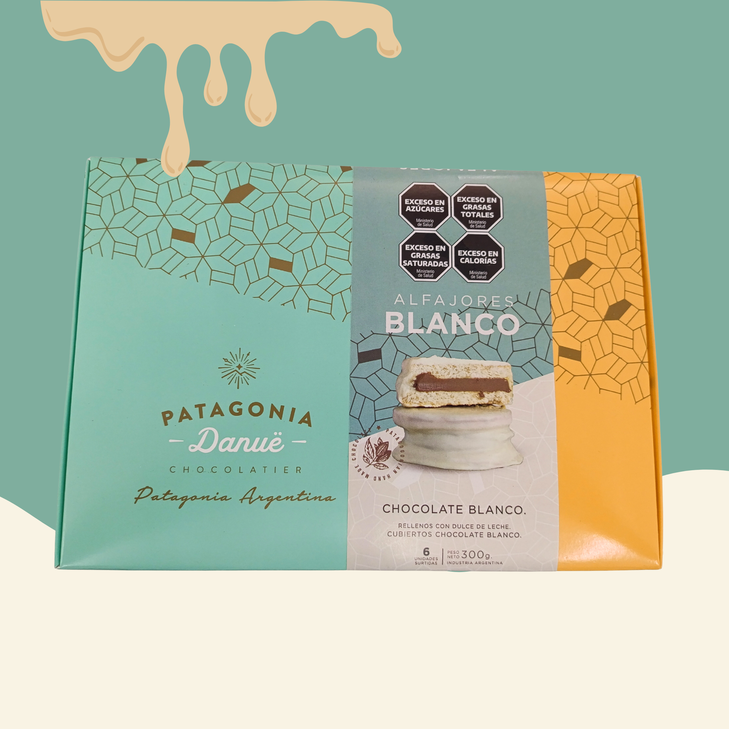 Caja x6 Alfajores Chocolate Blanco