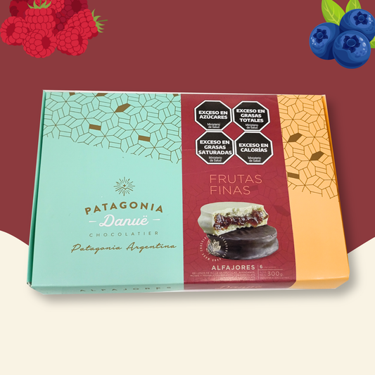 Caja x6 Alfajores Frutas Finas