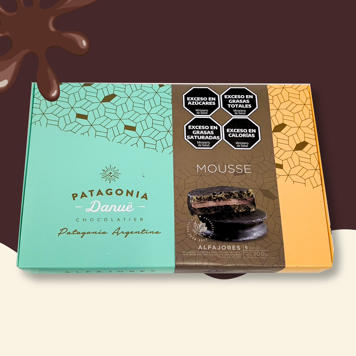 Caja x6 Alfajores Mousse de Chocolate