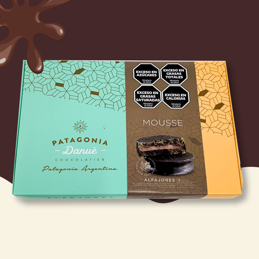 Caja x6 Alfajores Mousse de Chocolate