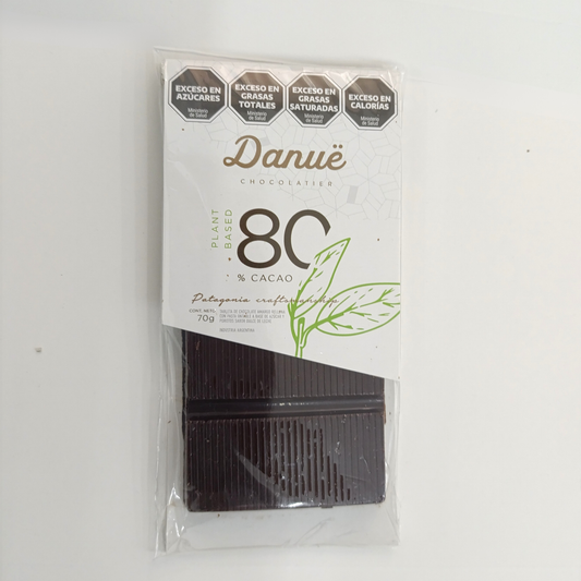 Tableta XL Chocolate Vegano 80% Cacao c/ DDL 90gr