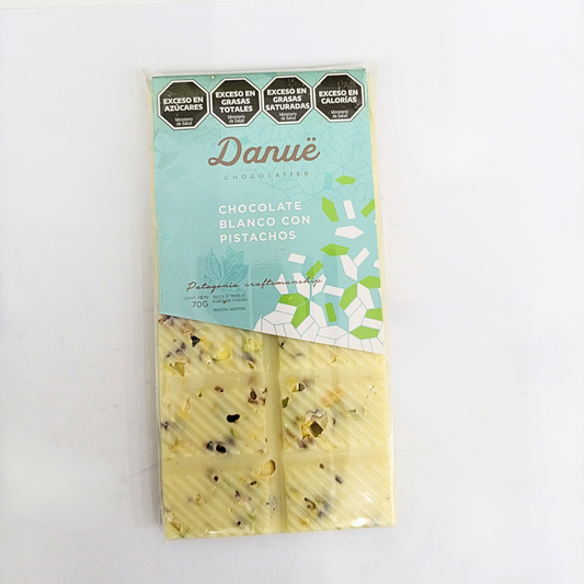 Tableta XL Chocolate Blanco con Pistacho 70gr