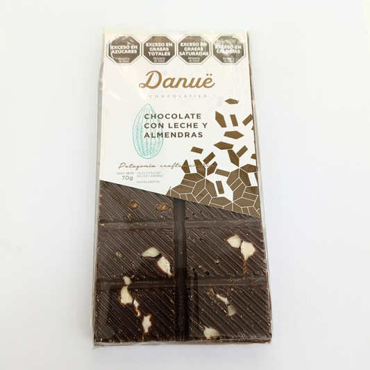 Tableta XL Chocolate con Leche y Almendras 70gr